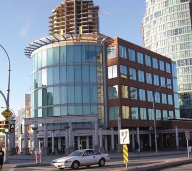 Side view of Ocean Point building for Panda Clinic White Rock South Surrey